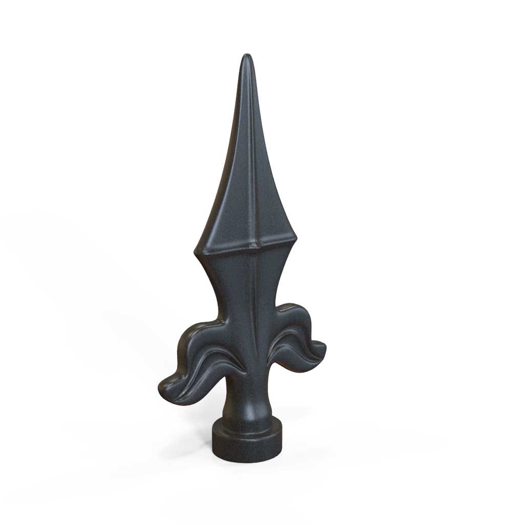 Rail Head - Winged Kite - Cast Iron - Round Base