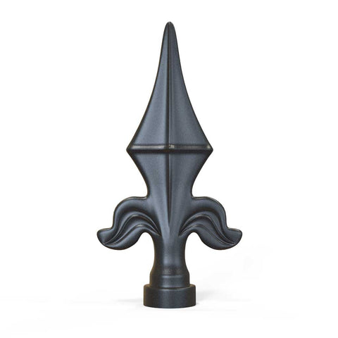 Rail Head - Blunt Arrow - Cast Iron - Round Base