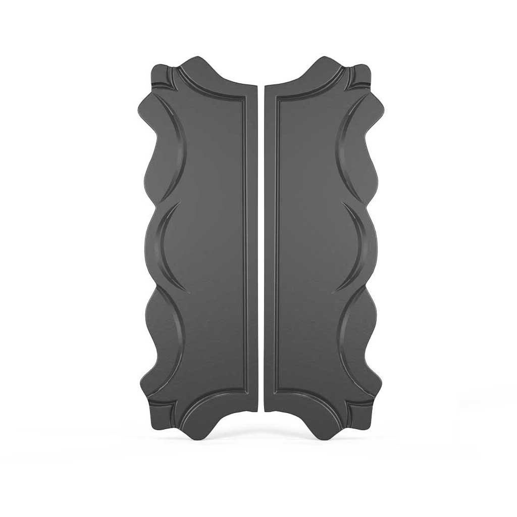 Oceanos Edged Gate lock Plate Cover - thin