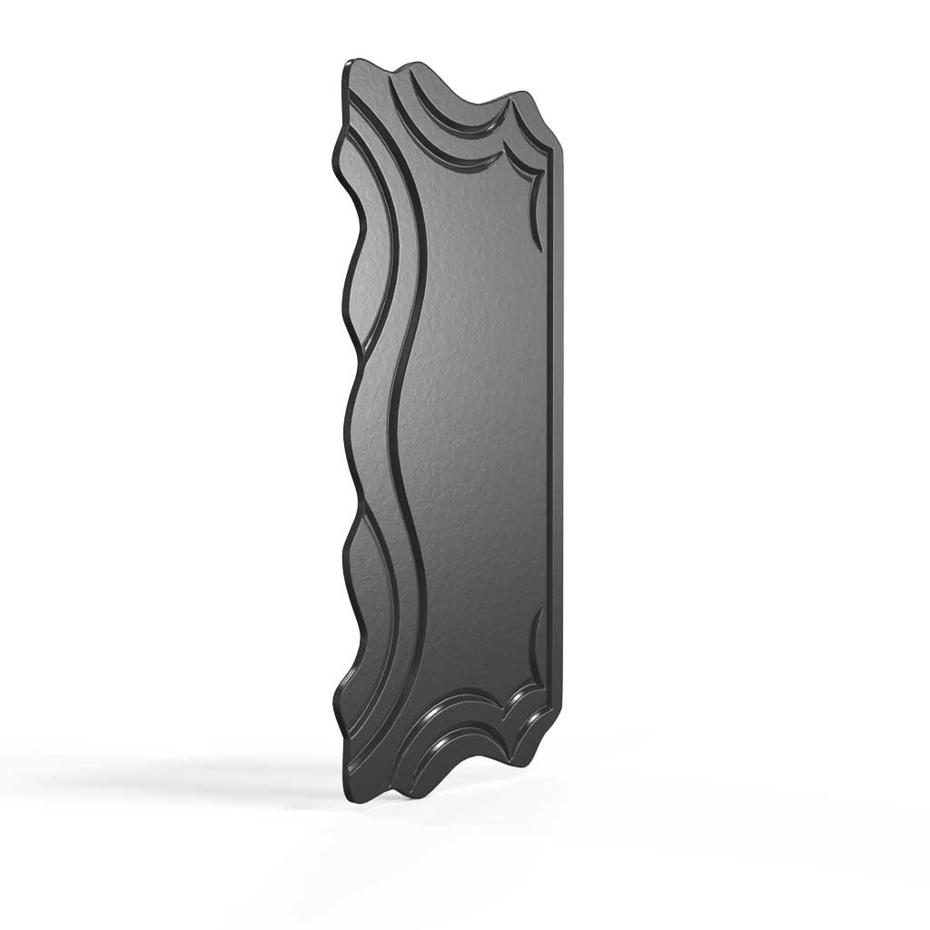 Oceanos Edged Gate lock Plate Cover - Wide