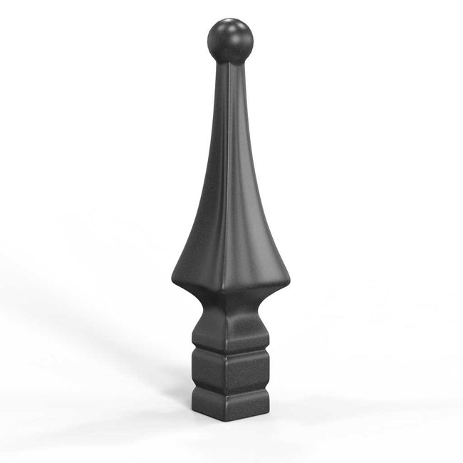 Rail Head - Matterhorn - Cast Iron - Square Base
