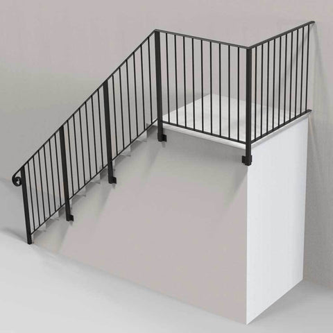 Tiverton - Balustrade - On Steps - Handrail