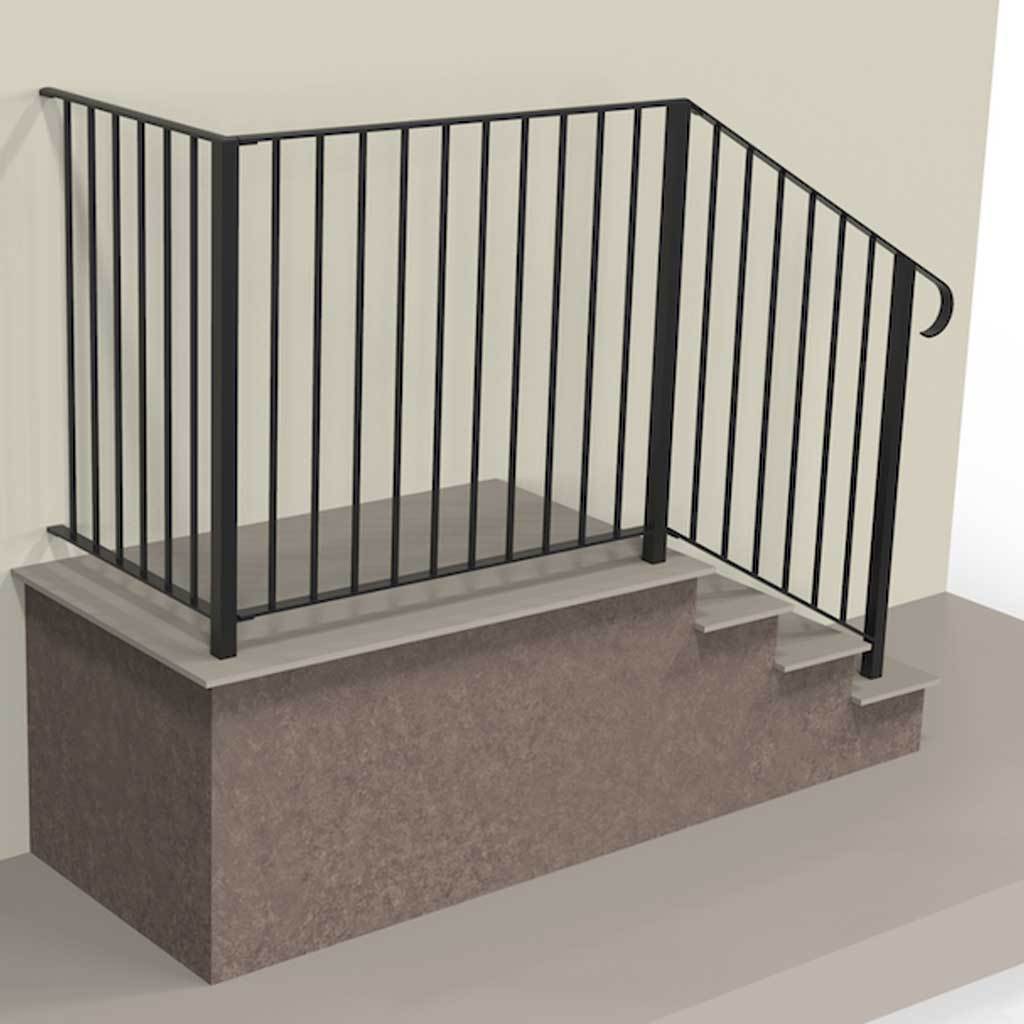 Tiverton - Balustrade - On Steps - Handrail
