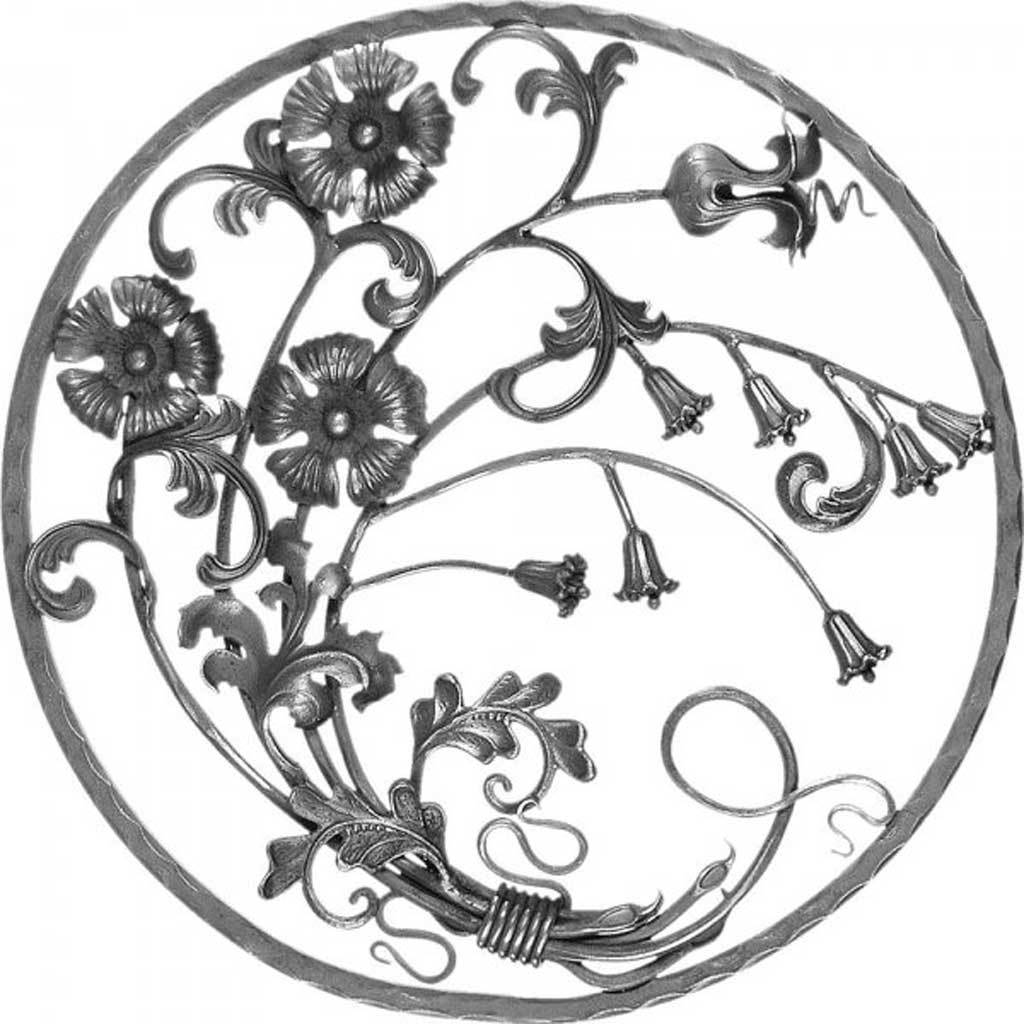 Decorative Flower Panel - Round of Flowers
