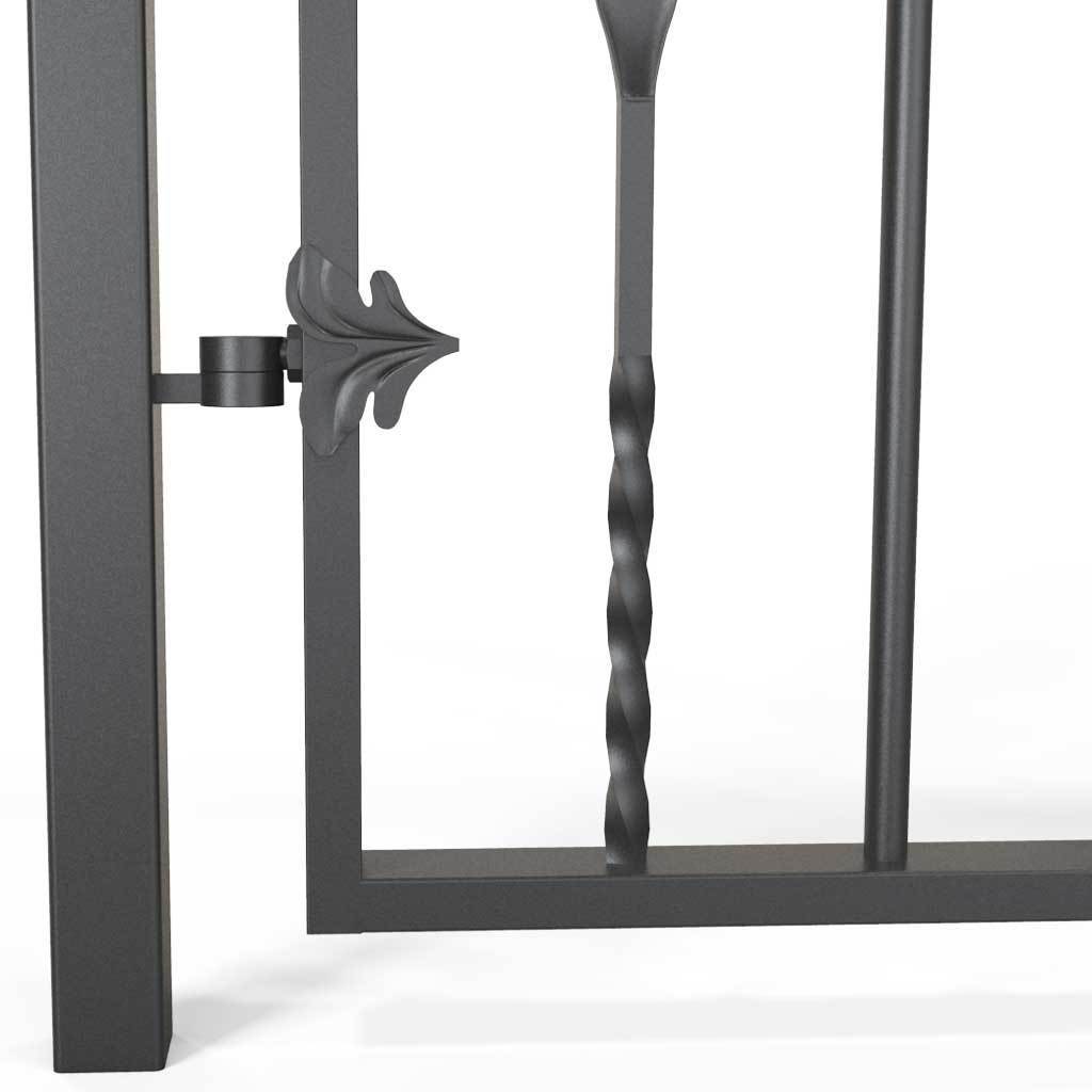 Garden Gate - Bristol - Style 5 -  Wrought Iron Metal Garden Side Gate With Latch