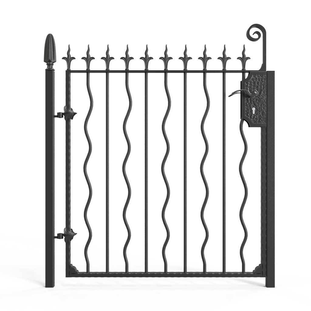 Garden Gate - Devon - Style 11 -  Garden Side Gate With Decorative Lock