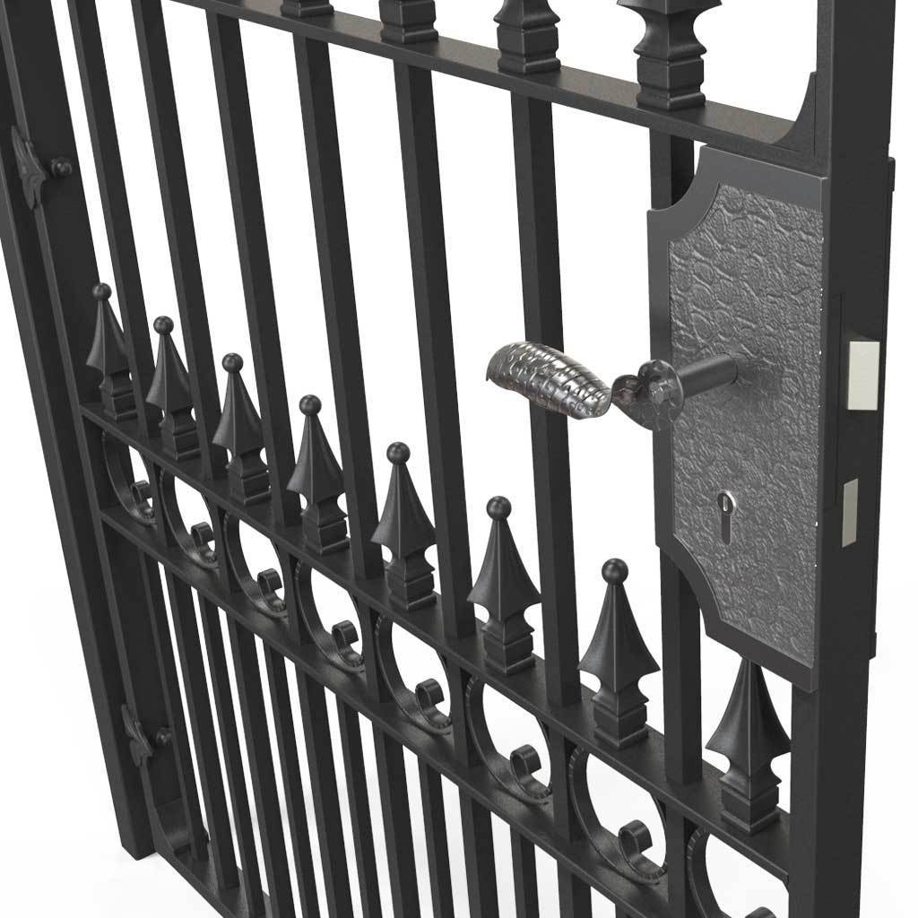 Garden Gate - Exeter - Style 4 -  Garden Side Gate With Decorative Lock