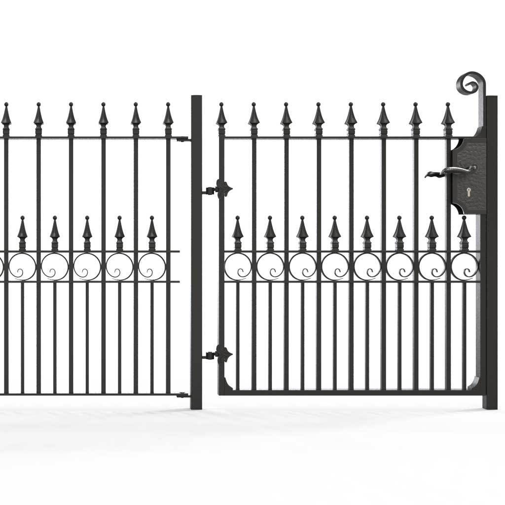 Garden Gate - Exeter - Style 4 -  Garden Side Gate With Decorative Lock