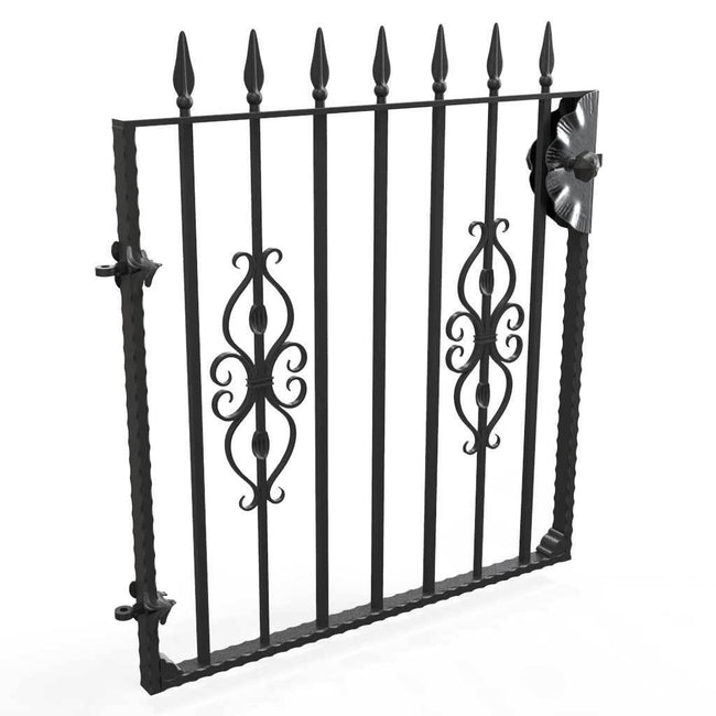 Garden Gate - St Albans - Style 7A -  Garden Side Gate With Decorative Latch