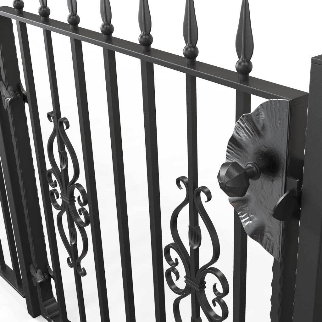 Garden Gate - St Albans - Style 7A -  Garden Side Gate With Decorative Latch