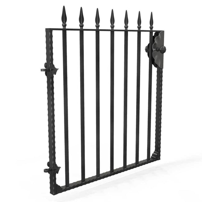 Garden Gate - St Albans - Style 7C -  Garden Side Gate With Decorative Latch