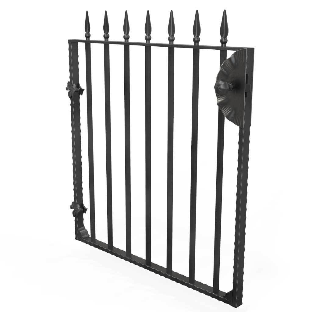 Garden Gate - St Albans - Style 7C -  Garden Side Gate With Decorative Latch