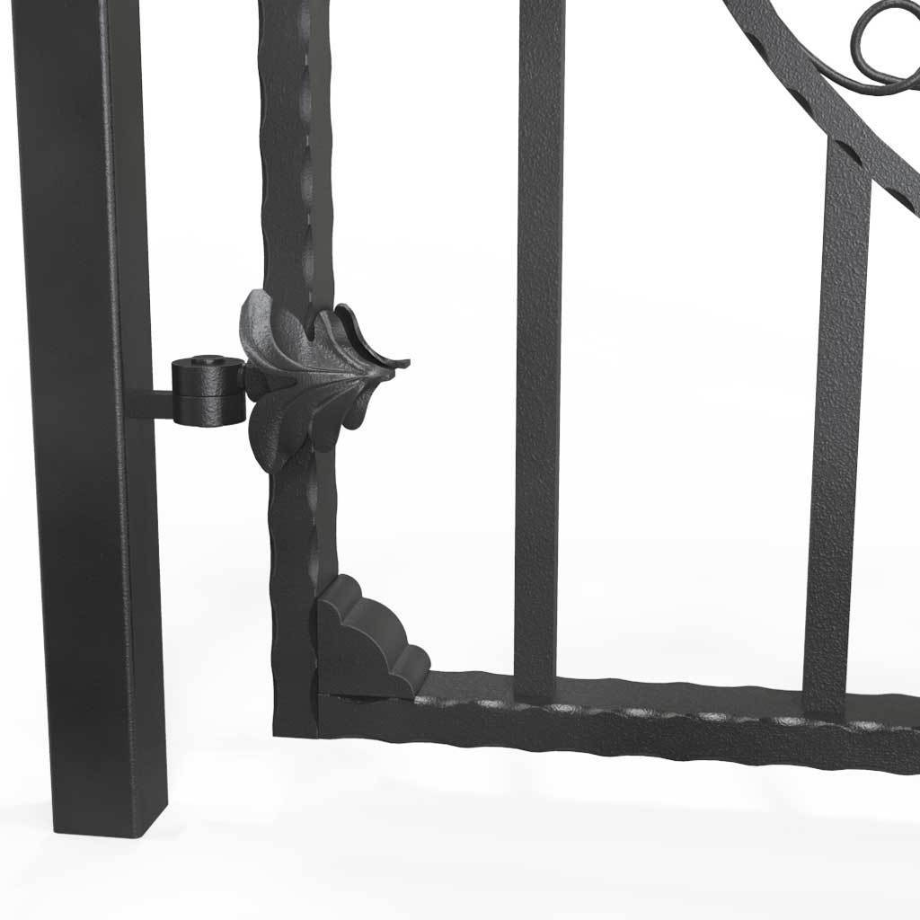 Garden Gate - St Albans - Style 7D -  Garden Side Gate With Decorative Panel And Lock
