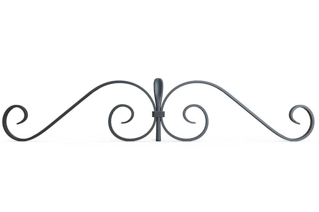 Gate Topper - Gate Topper - Swirls - Cast Iron
