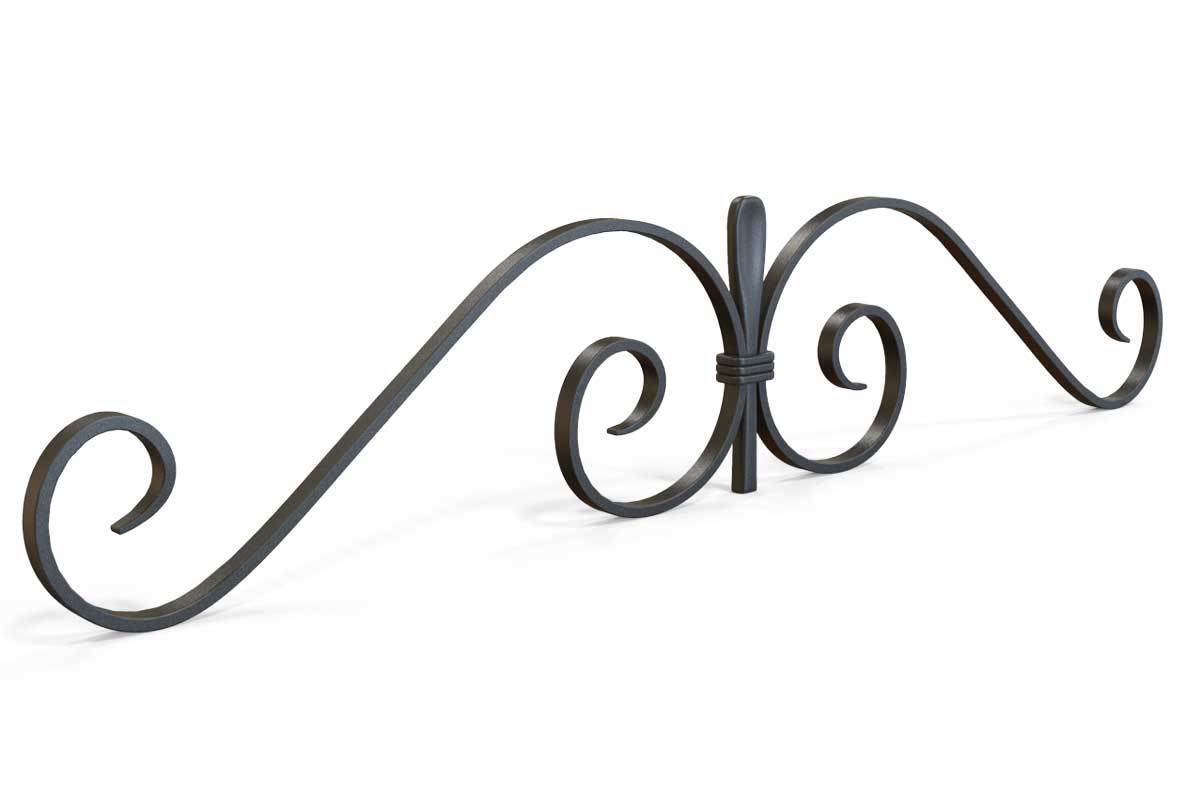 Gate Topper - Gate Topper - Swirls - Cast Iron