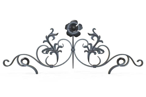 Gate Topper - Decorative Basket - Iron