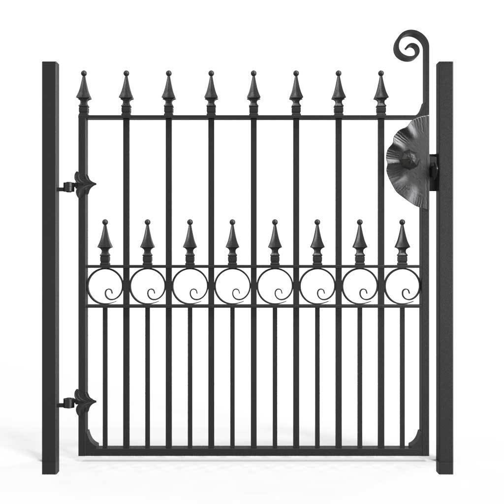 Locks & Latches - Latch - With Decorative Circular Plate Cover