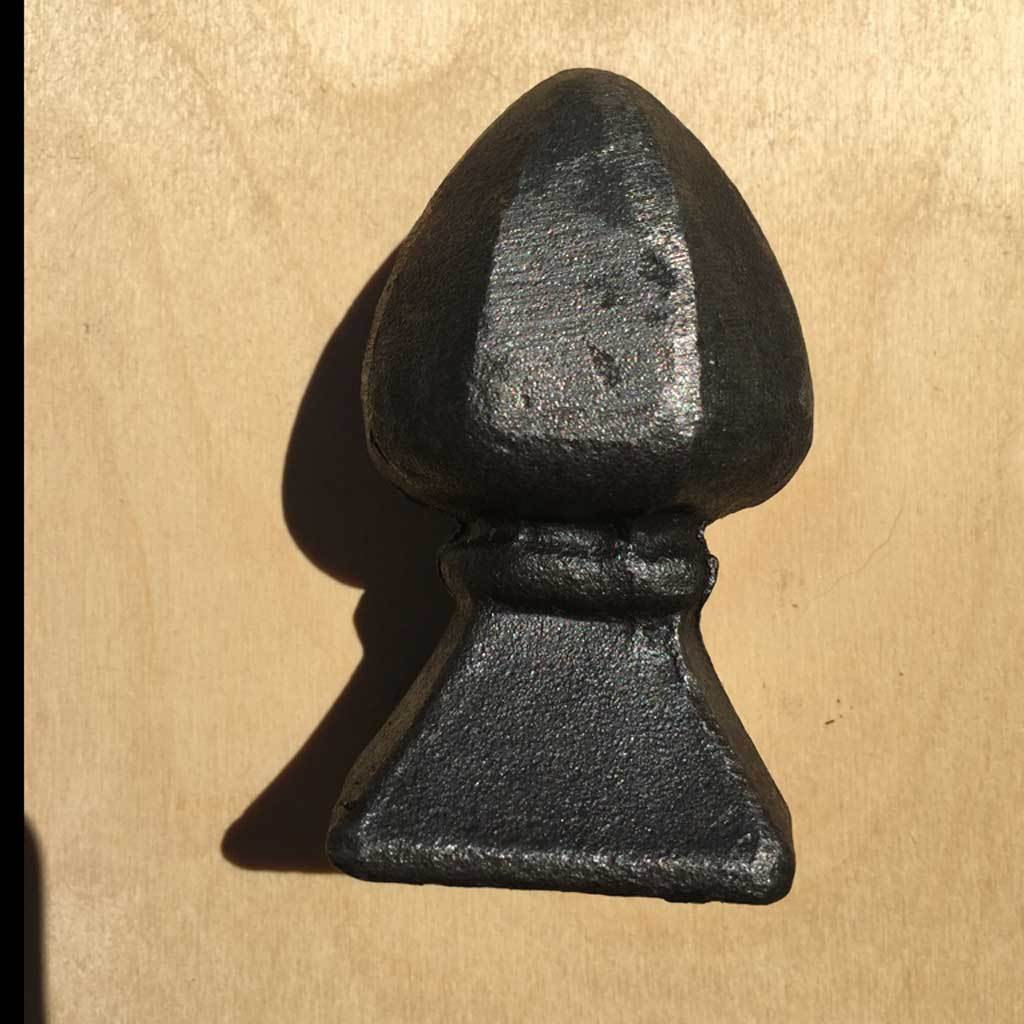 Post Tops - Post Top - Large Bud - Cast Iron - Square Base