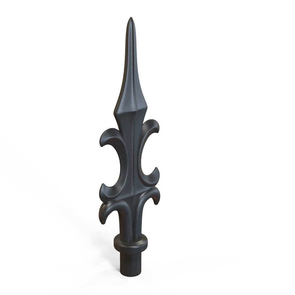 Post Tops - Rail Head Or Post Top - Ranseur - Cast Iron - Round Base