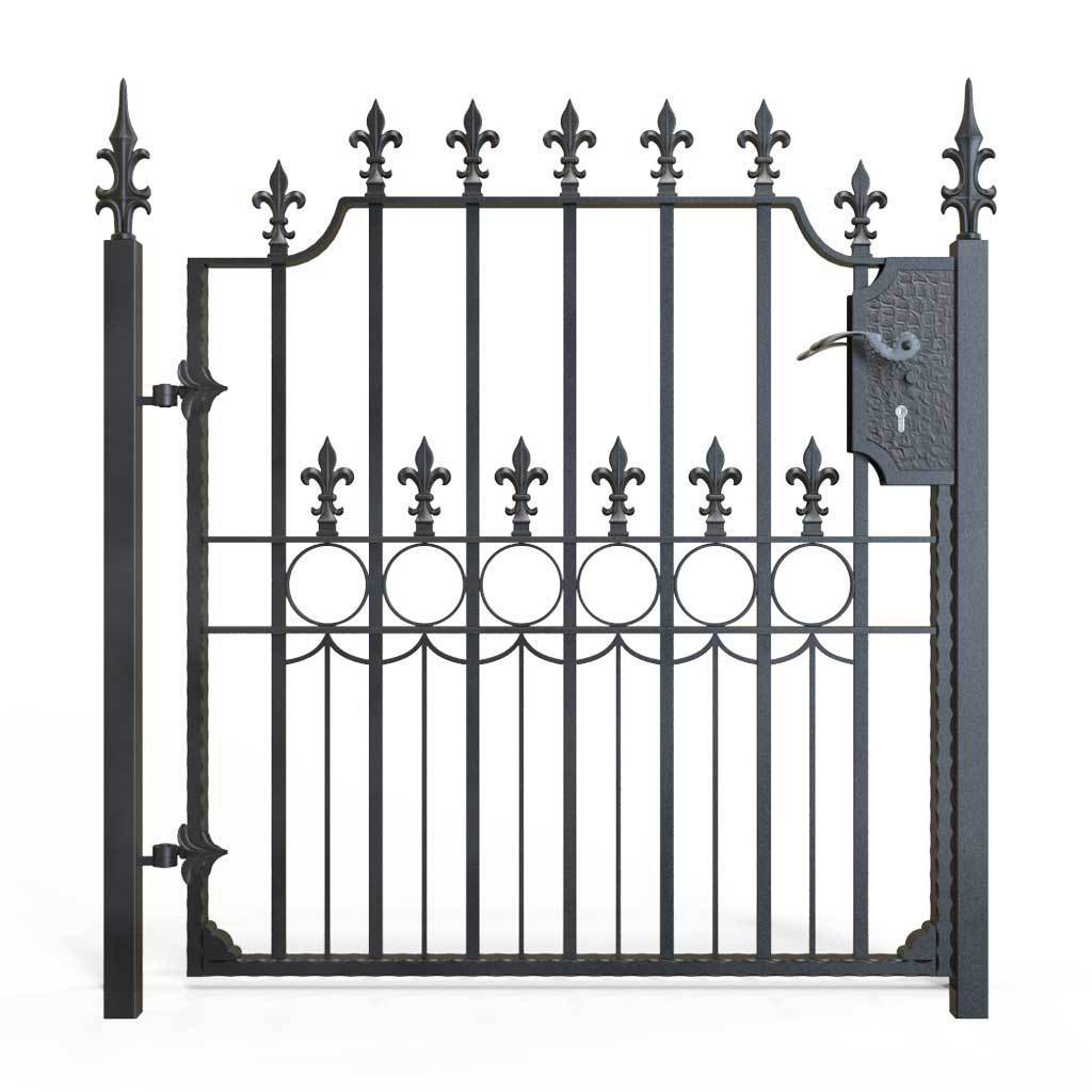 Post Tops - Rail Head Or Post Top - Ranseur - Cast Iron - Round Base