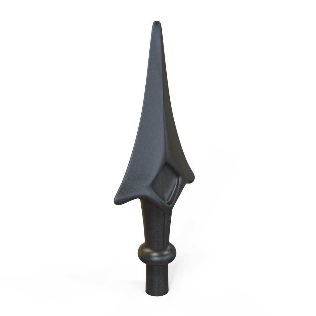 Rail Head - Rail Head - Blunt Spear - Cast Iron - Round Base