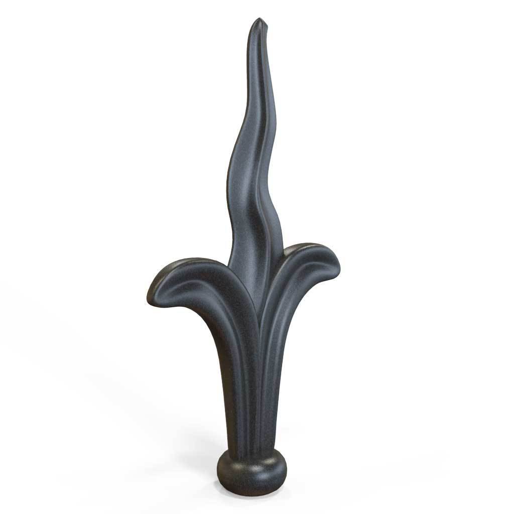 Rail Head - Rail Head - Flame Top - Cast Iron - Round Base