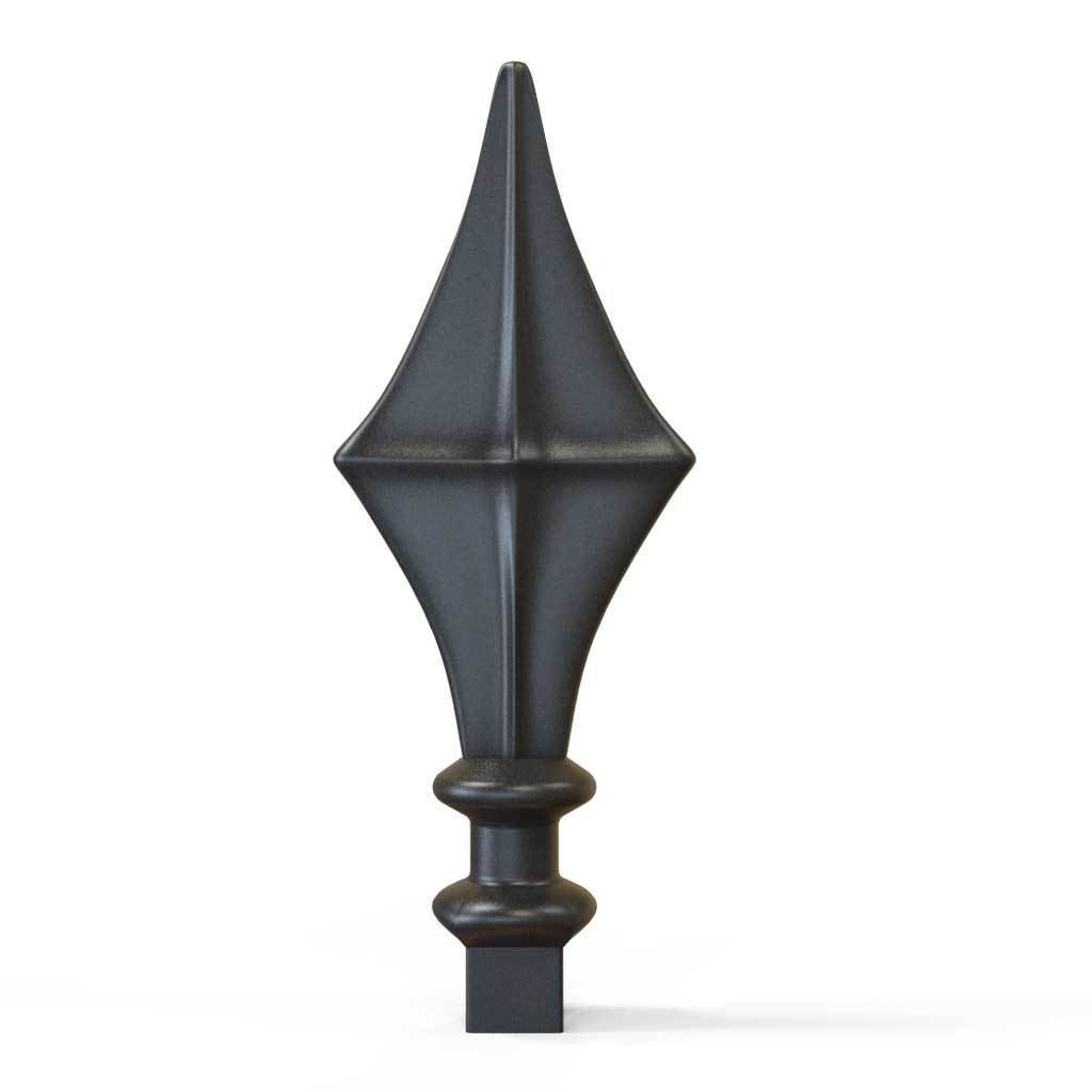 Rail Head - Rail Head - Kite Top - Cast Iron - Square Base