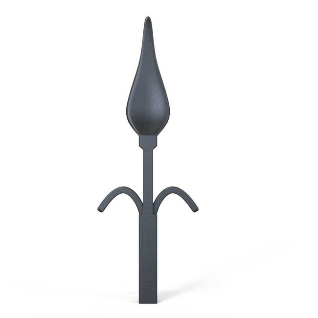 Rail Head - Rail Head - Tulip Top - Cast Iron - Square Base