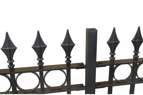 Swansea - Style 2B - Tall Iron Railings