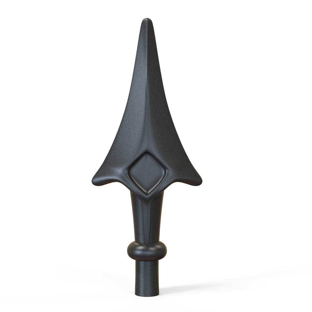 Railings - Canterbury - Style 16B - Wrought Iron Heart Decorative Railing