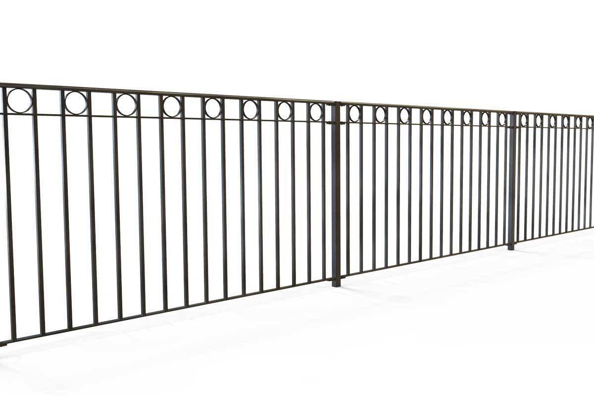 Railings - Cardiff - Style 13 - Iron Railing