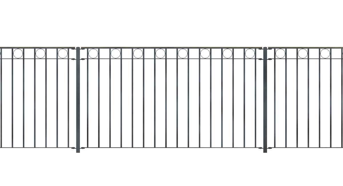 Railings - Cardiff - Style 13 - Iron Railing