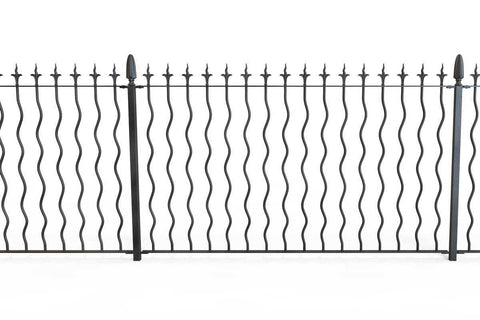 Swansea - Style 2B - Tall Iron Railings