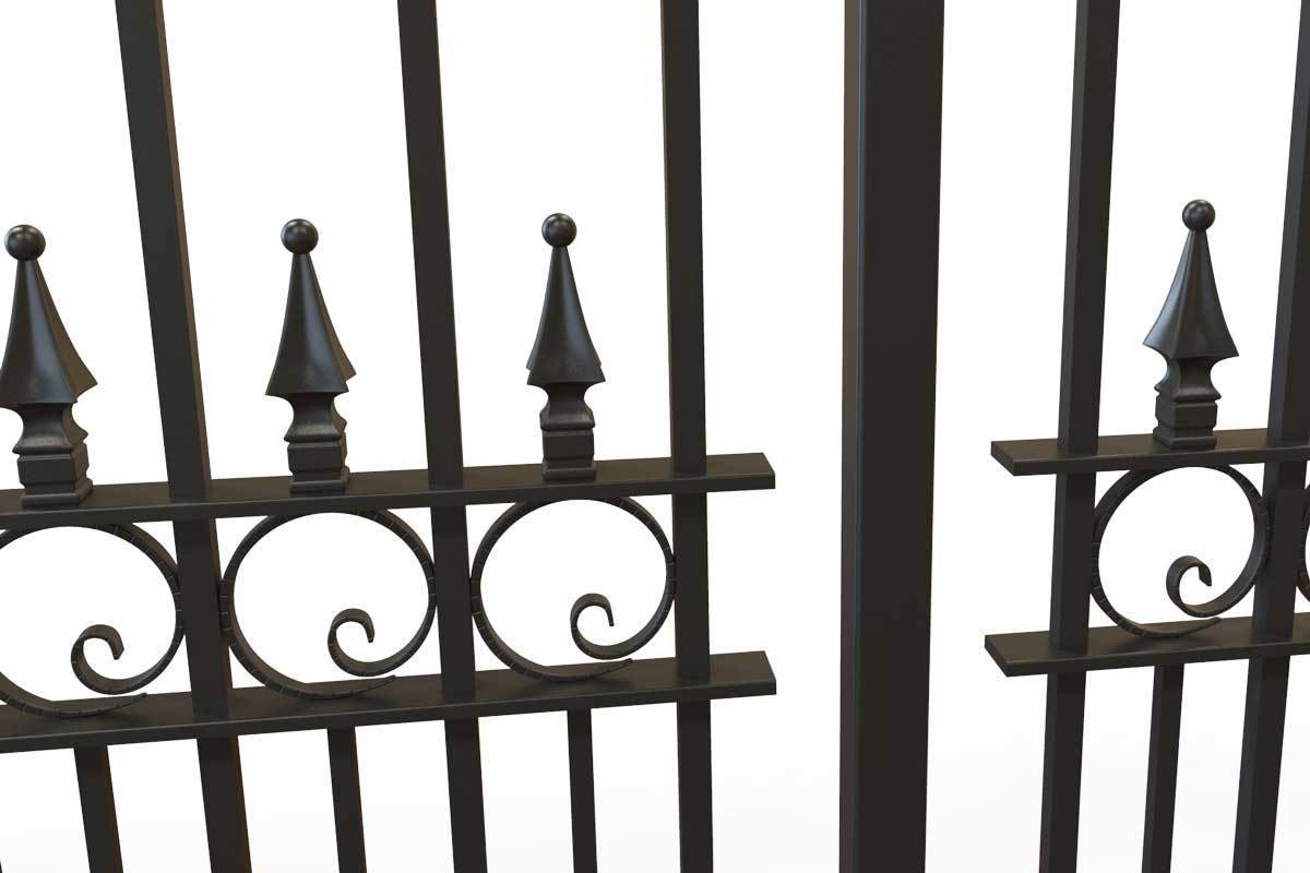 Railings - Exeter - Style 4 - Wrought Iron Metal Railing