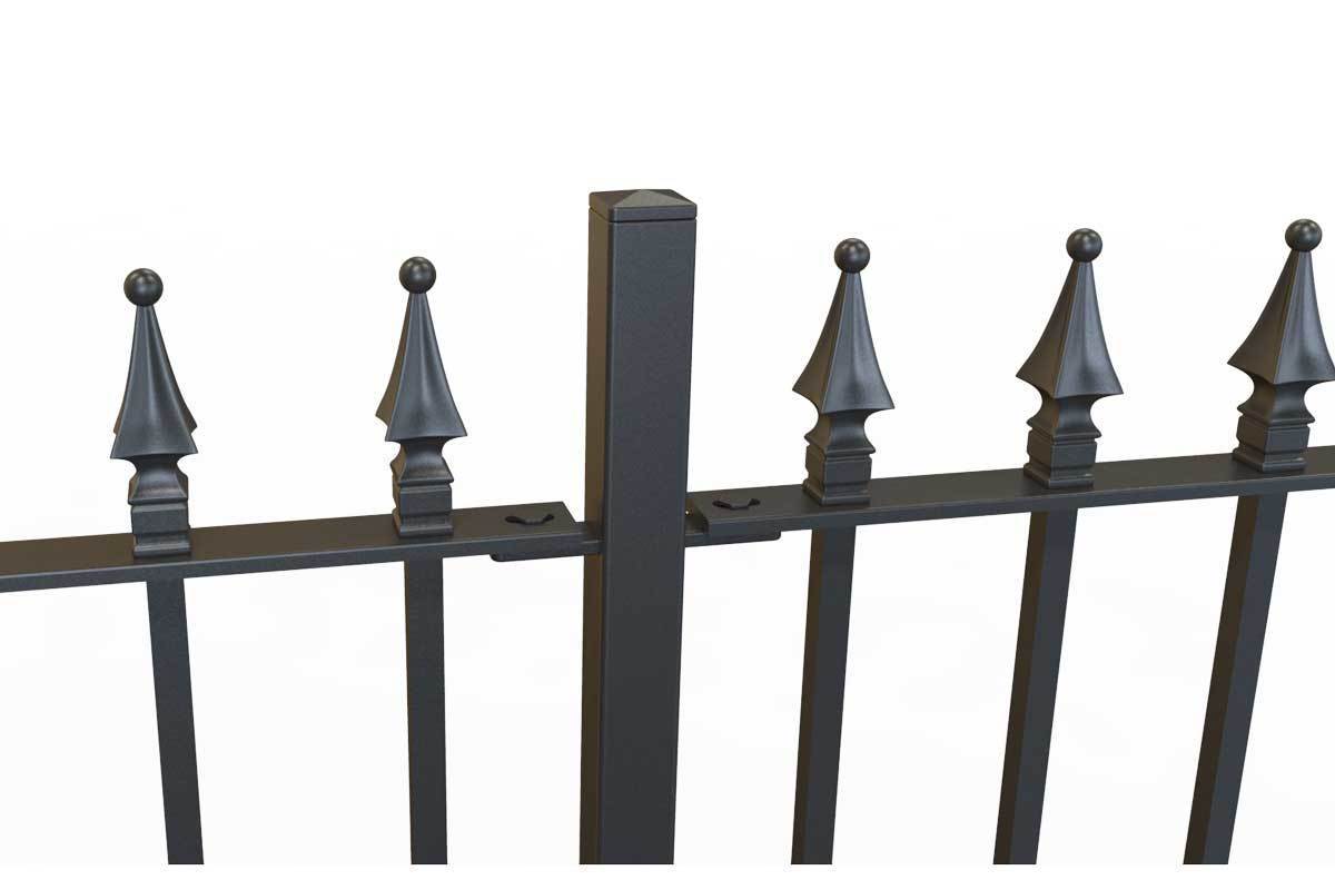 Railings - Exeter - Style 4 - Wrought Iron Metal Railing