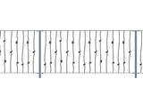 Railings - Glastonbury - Style 9 -  Wrought Iron Knotted Rails