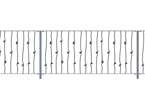 Wiltshire - Style 7 - Decorative Iron Fence