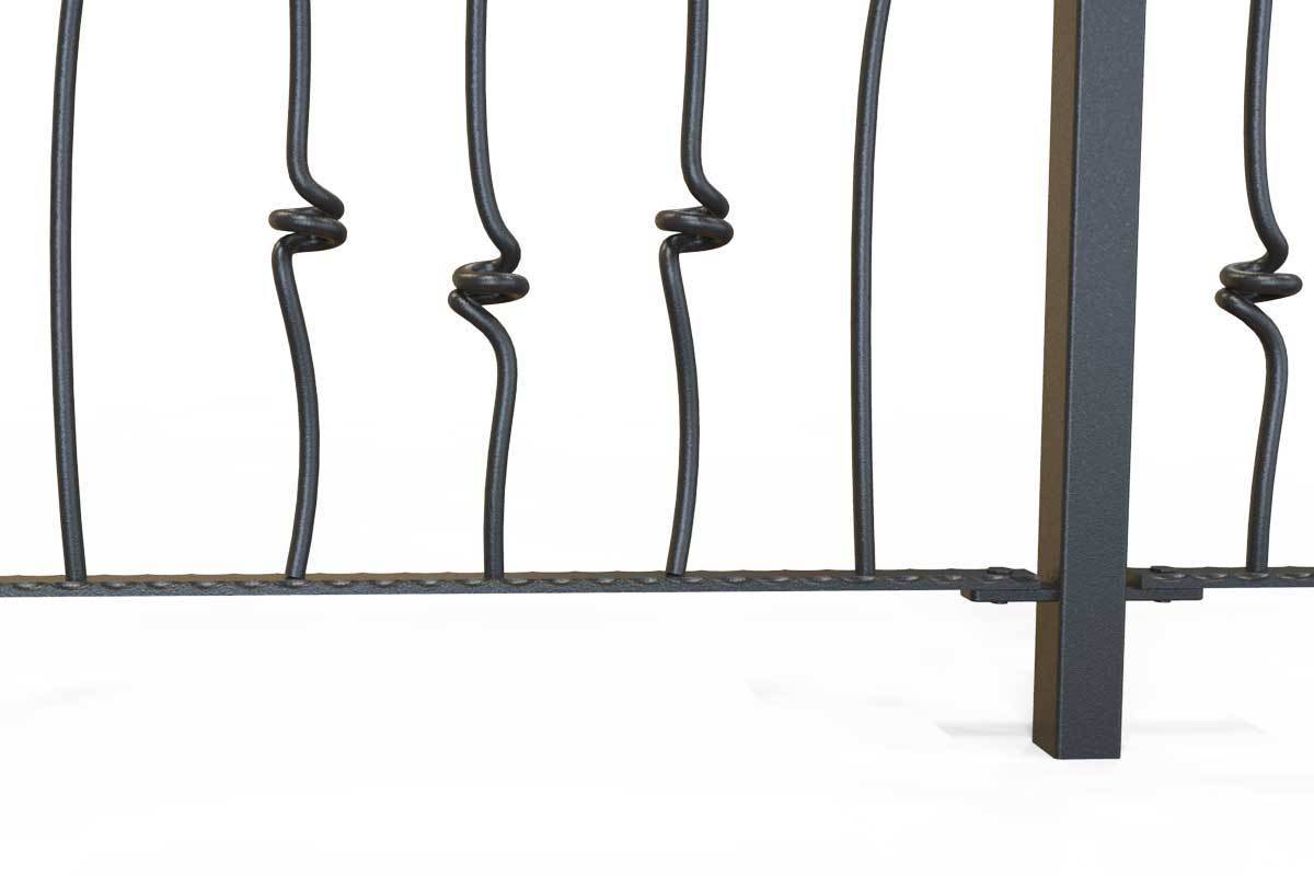 Railings - Glastonbury - Style 9 -  Wrought Iron Knotted Rails