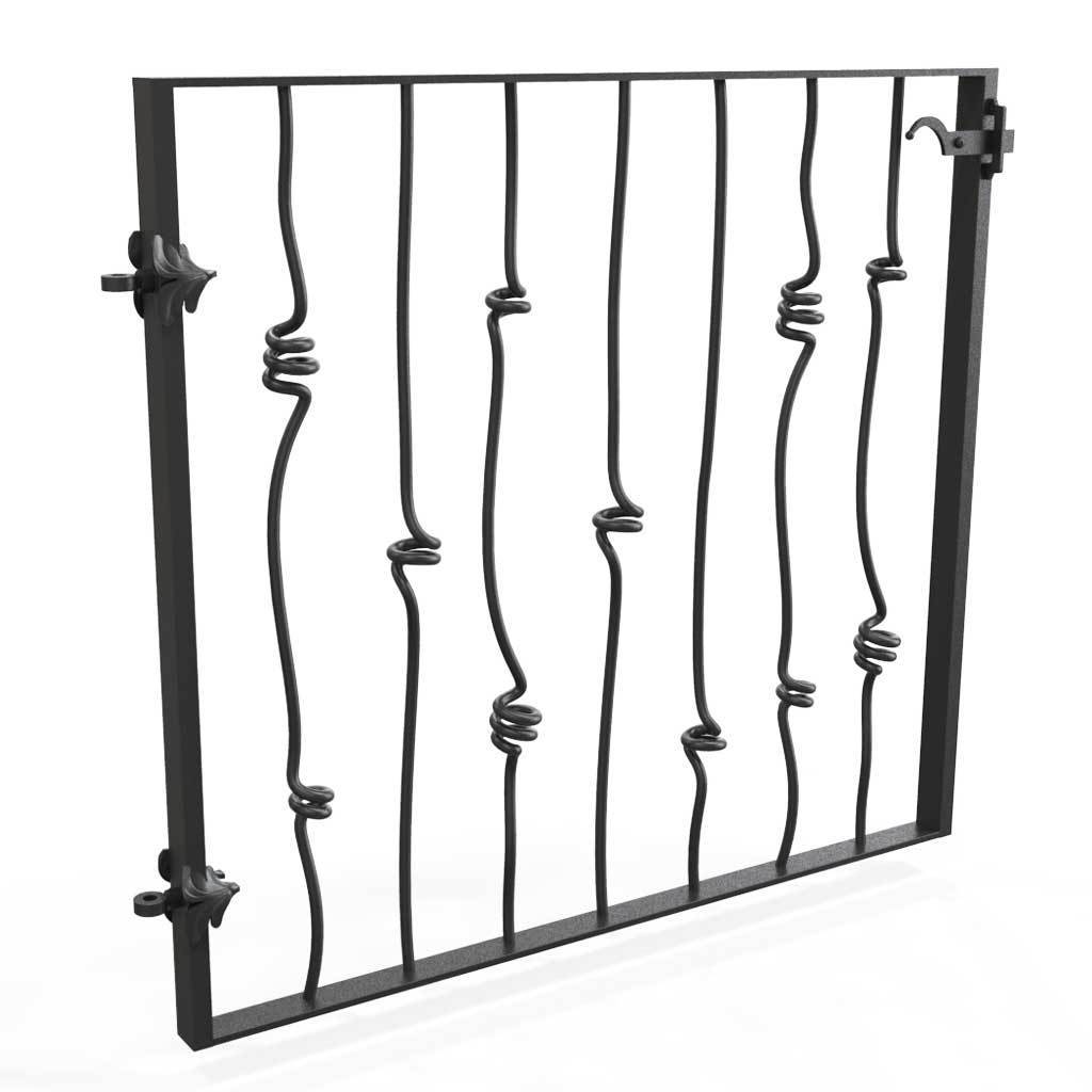 Railings - Glastonbury - Style 9 -  Wrought Iron Knotted Rails