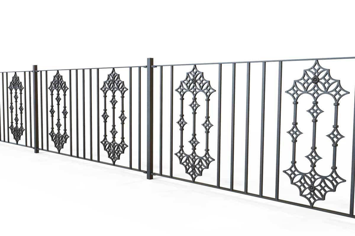 Railings - Gloucestershire - Style 23B - Iron Railing