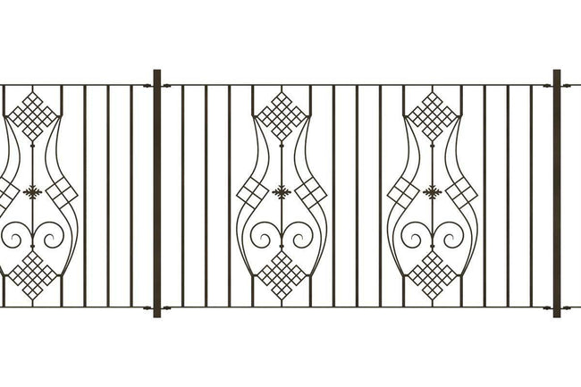 Railings - Gloucestershire - Style 23B - Iron Railing