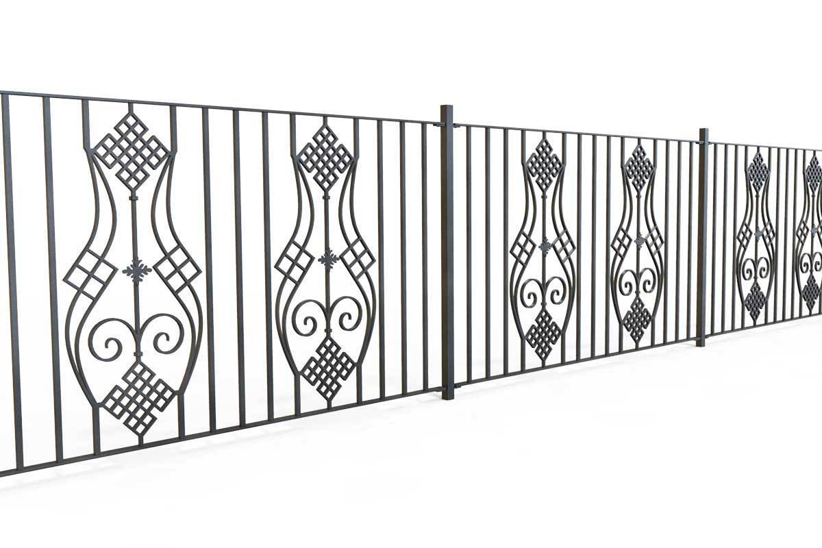 Railings - Gloucestershire - Style 23B - Iron Railing