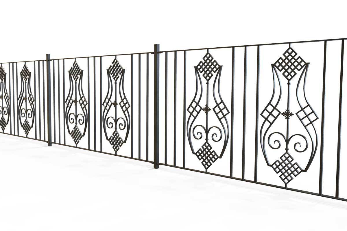 Railings - Gloucestershire - Style 23B - Iron Railing