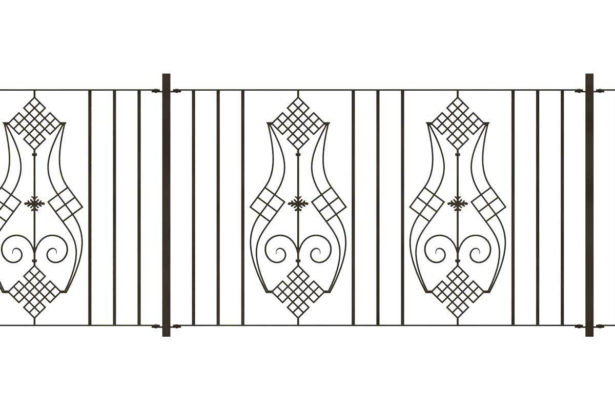 Railings - Gloucestershire - Style 23B - Iron Railing