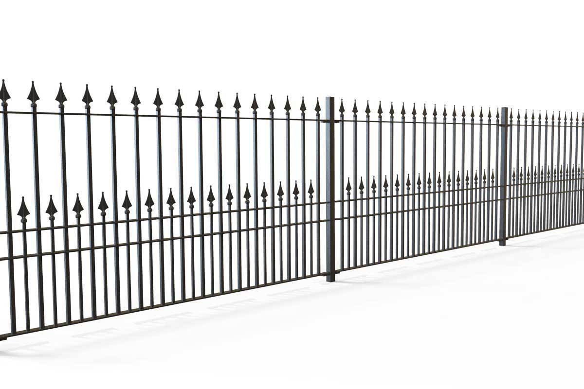 Railings - Lambourn - Style 15C - Wrought Iron Railing