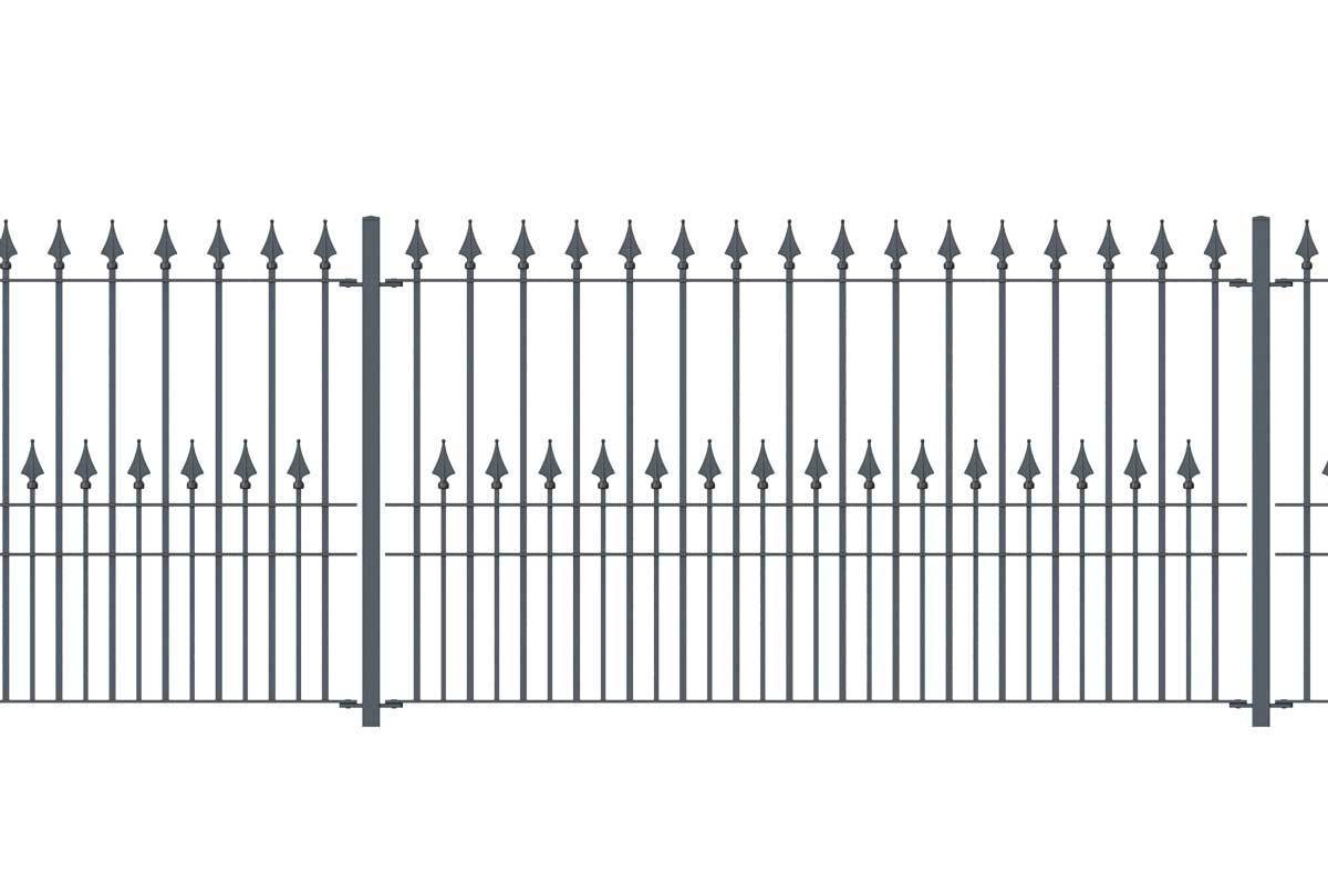 Railings - Lambourn - Style 15C - Wrought Iron Railing