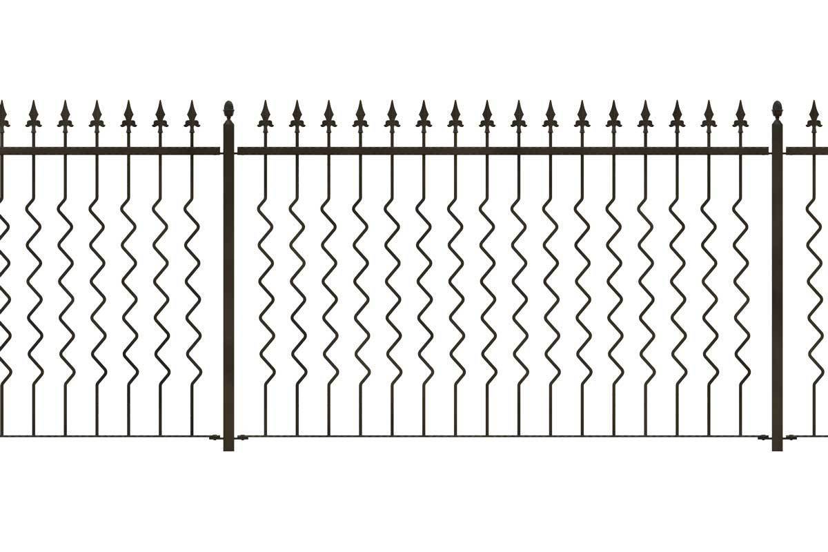 Railings - Marlow - Style 8 - Zig Zag Pattern Decorative Railing