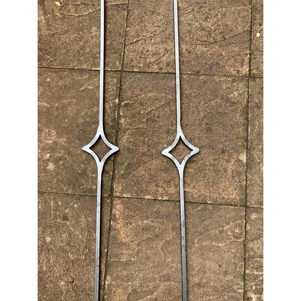 Newquay - Style 21A - Wrought Iron Double Astral Pattern Decorative Railing