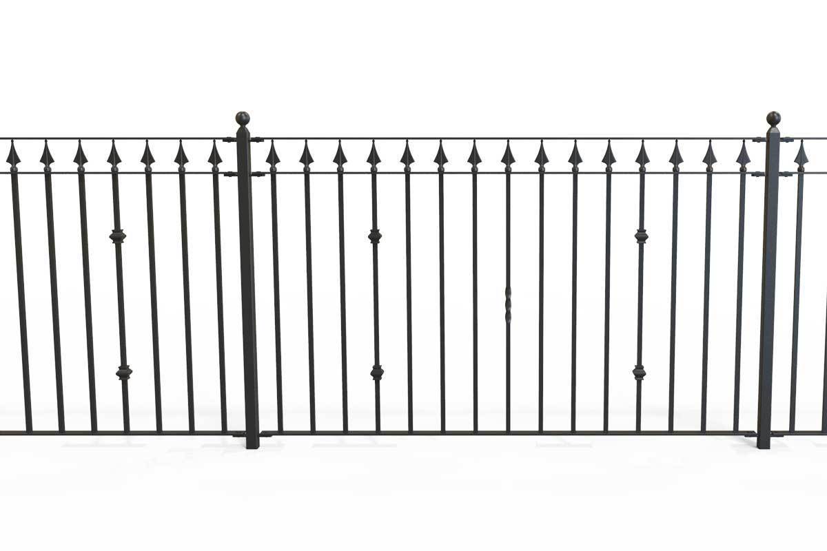 Railings - Nottingham - Style 31B - Wrought Iron Railing