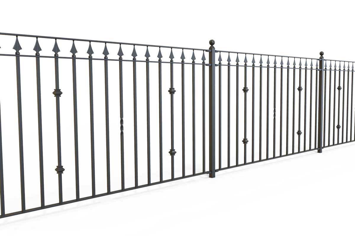 Railings - Nottingham - Style 31B - Wrought Iron Railing